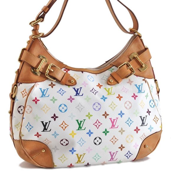Greta Multicolor Shoulder Bag White - Picture 1 of 11